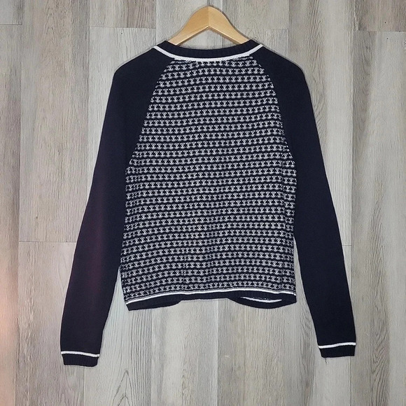 🛍Liz‎ Claiborne Knitted Front Cotton Zip Long Sleeve Cardigan Womens L - Picture 2 of 9